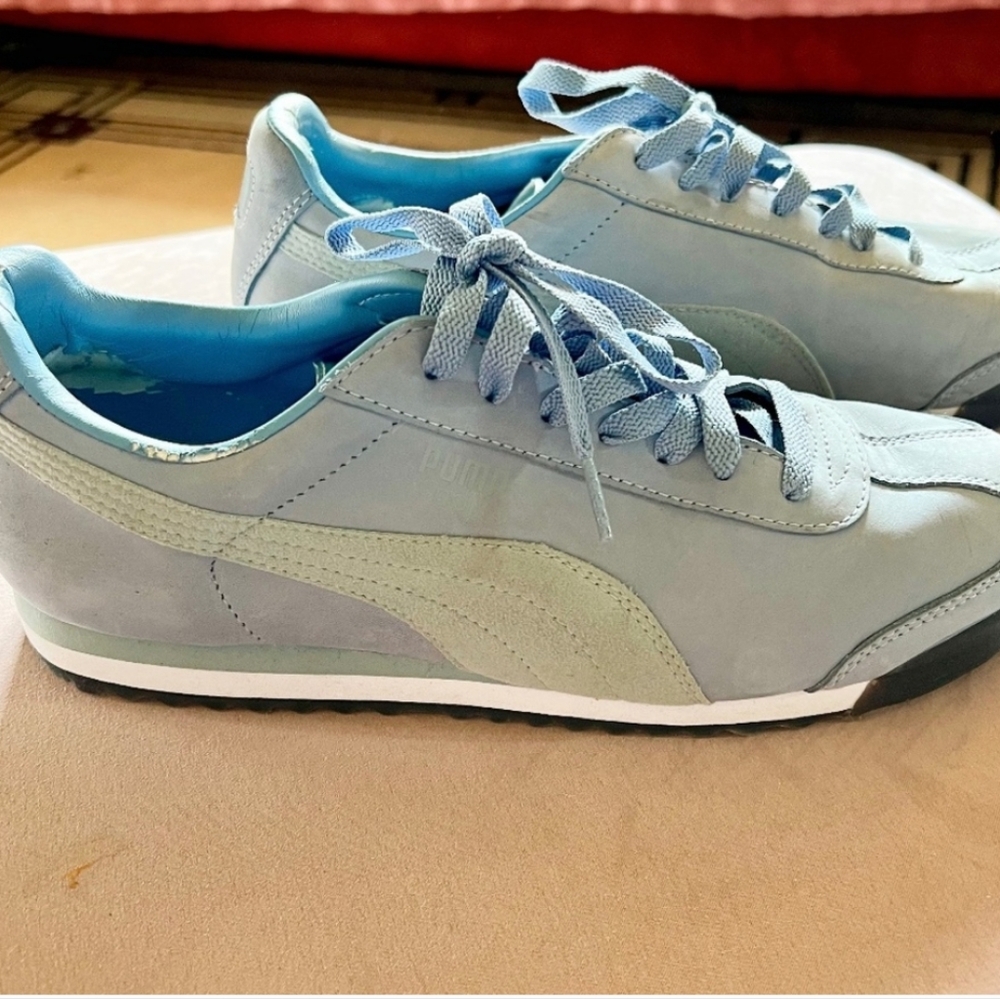 Puma Roma Blue/Grey Sneakers Women's 8 1/2